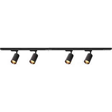 Спот в релсова система PIPE 4xGU10/10W/230V черен