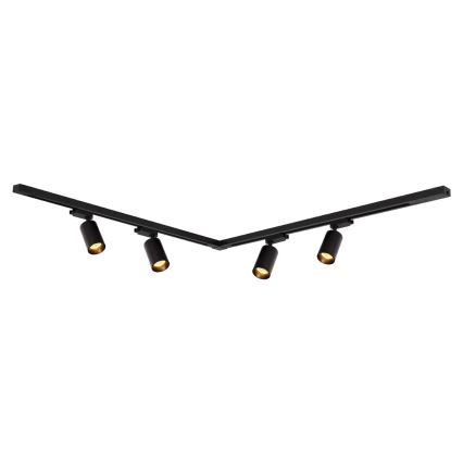 Спот в релсова система PIPE 4xGU10/10W/230V черен