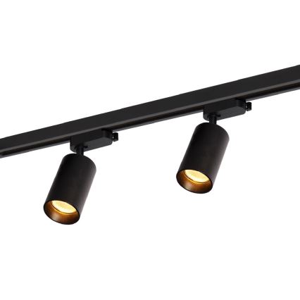 Спот в релсова система PIPE 4xGU10/10W/230V черен
