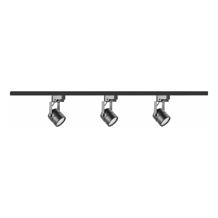 Спот в релсова система PRAHA 3xGU10/10W/230V черен
