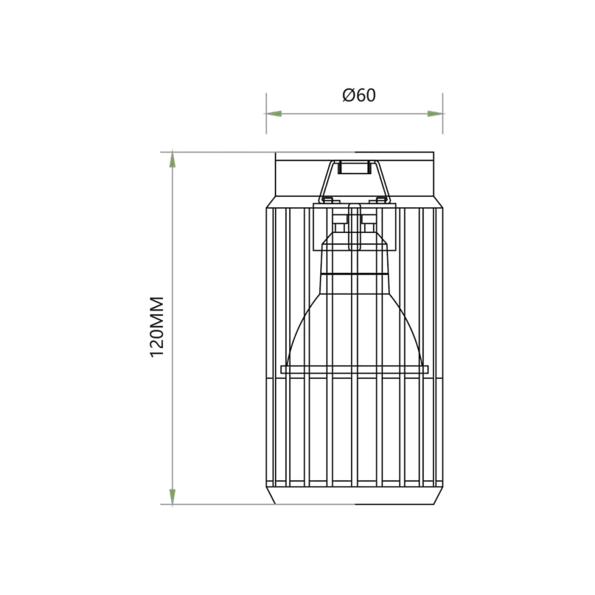 Спот VERTICAL 1xGU10/8W/230V черен