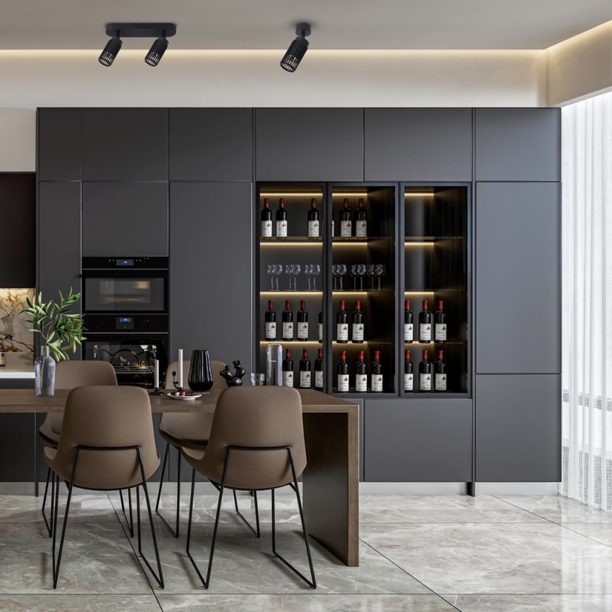 Спот VERTICAL 1xGU10/8W/230V черен