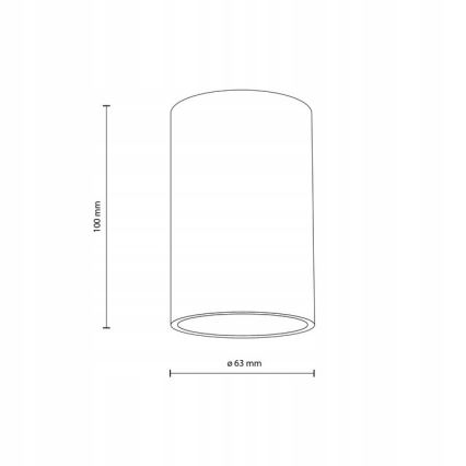 Спот VIVO 1xGX53/10W/230V 10 см черен
