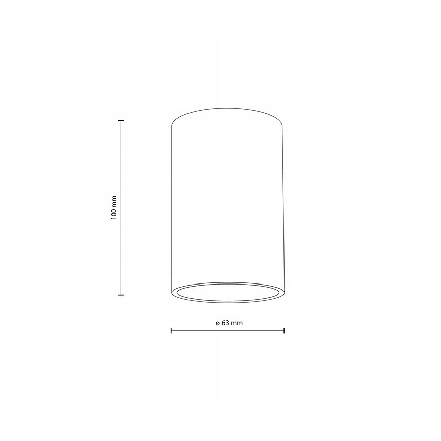 Спот VIVO 1xGX53/10W/230V 10 см черен