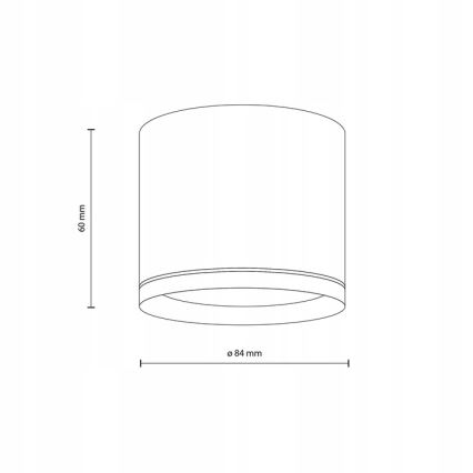 Спот VIVO 1xGX53/10W/230V 6 см черен