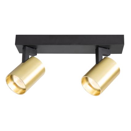 Спот VOLF 2xGU10/10W/230V златист/черен