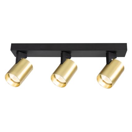 Спот VOLF 3xGU10/10W/230V златист/черен