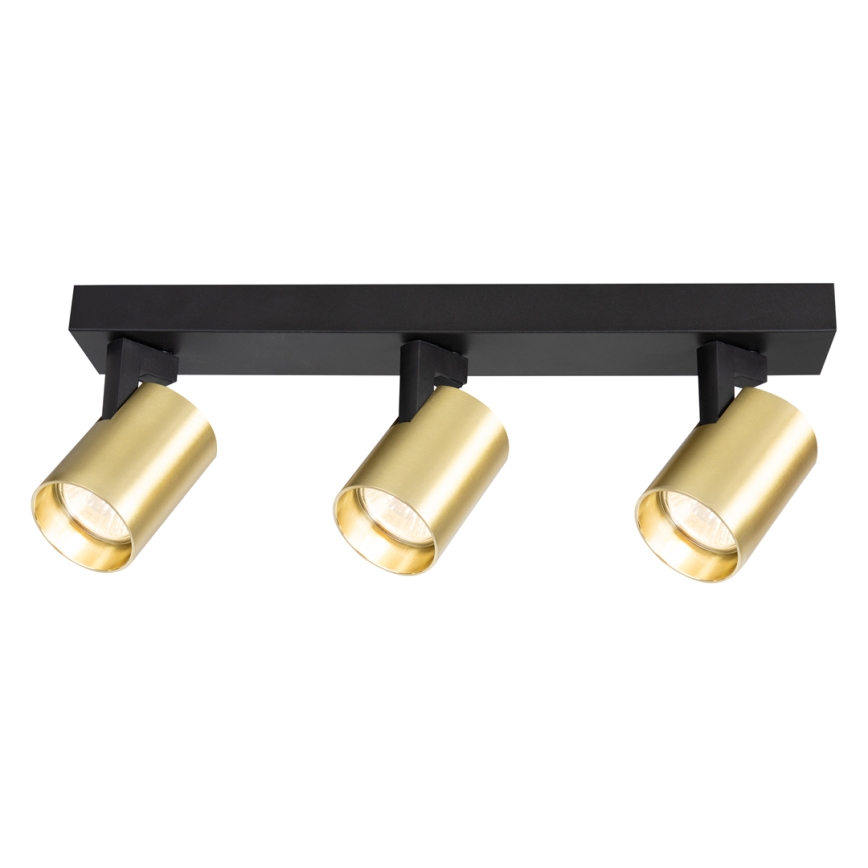 Спот VOLF 3xGU10/10W/230V златист/черен