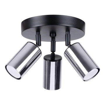 Спот WINX 3xGU10/10W/230V черен/лъскав хром