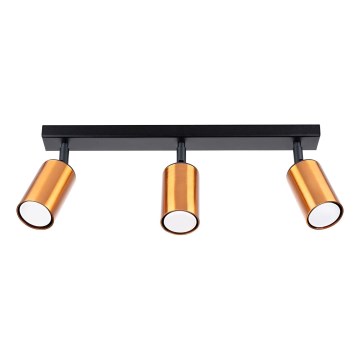 Спот WINX 3xGU10/10W/230V черен/меден