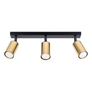 Спот WINX 3xGU10/10W/230V черен/златист