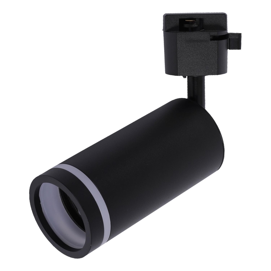 Спот за 1-фазна релсова система JET RING 1xGU10/10W/230V черен