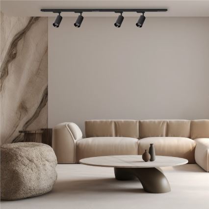 Спот за 1-фазна релсова система PIPE 1xGU10/10W/230V черен