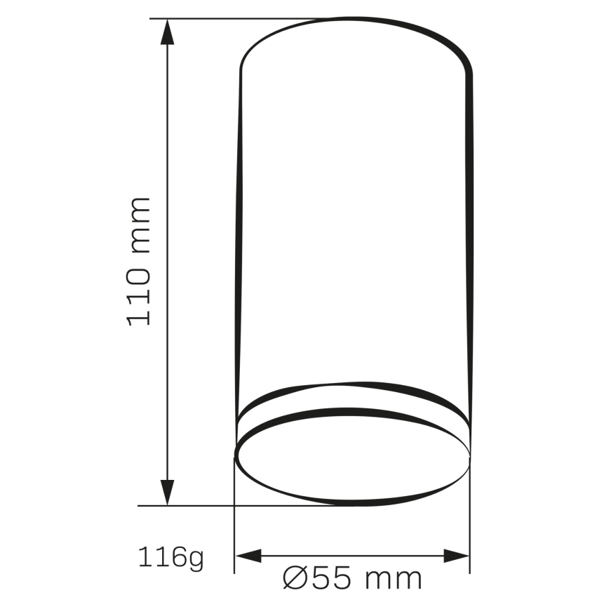 Спот за баня TURYN 1xGU10/10W/230V IP44 бял