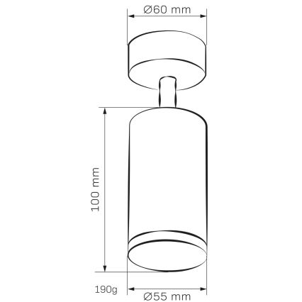 Спот за баня TURYN 1xGU10/10W/230V IP44 бял