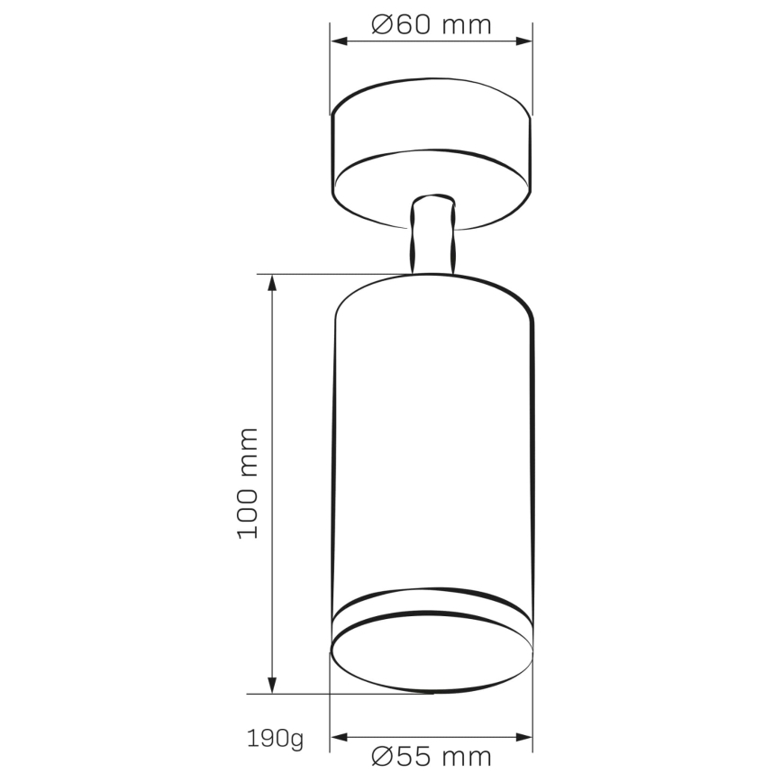 Спот за баня TURYN 1xGU10/10W/230V IP44 черен