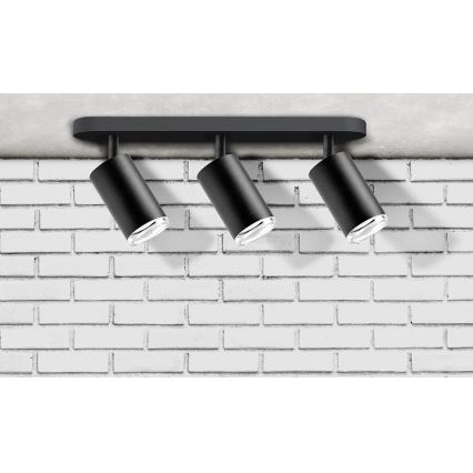 Спот за баня TURYN 3xGU10/10W/230V IP44 черен