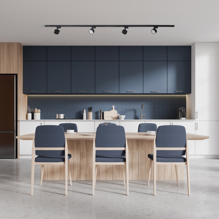 Спот за 1-фазна релсова система AVIA 1xGX53/15W/230V черен