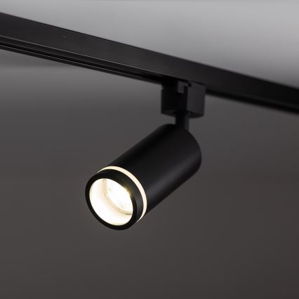 Спот за 1-фазна релсова система JET RING 1xGU10/10W/230V черен