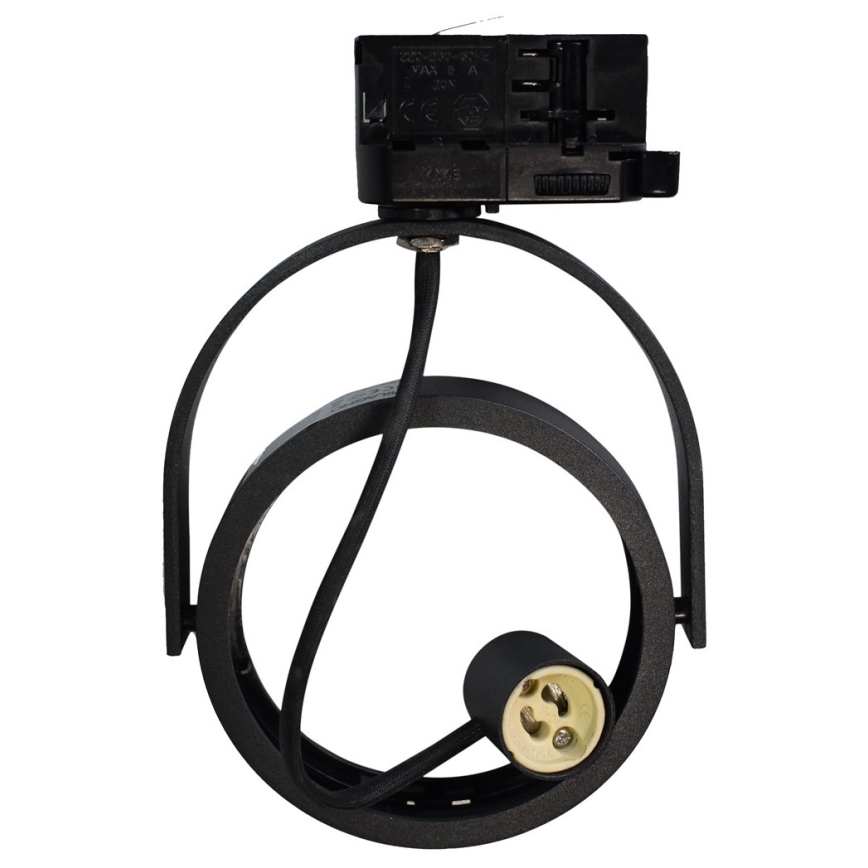 Спот за релсова система LUGAR AR111 1xGU10/25W/230V черен