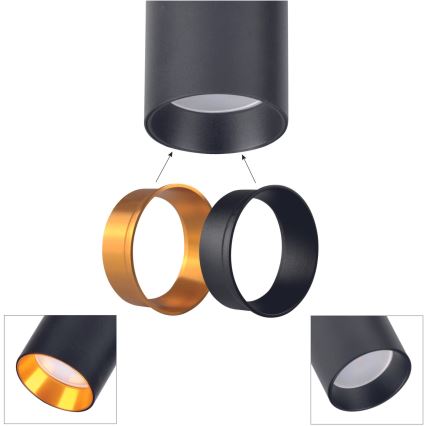 Спот за релсова система MARIBEL 1xGU10/10W/230V черен