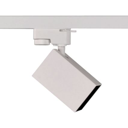 Спот за релсова система SQUARE 3xGU10/10W/230V + 1 м релса система бял