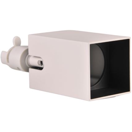 Спот за релсова система SQUARE 3xGU10/10W/230V + 1 м релса система бял