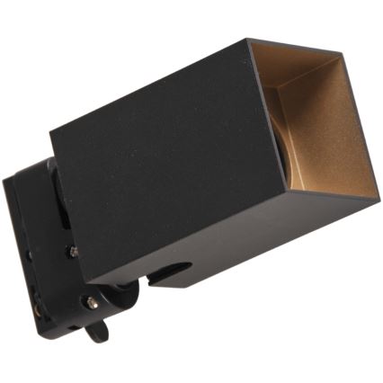 Спот за релсова система SQUARE 3xGU10/10W/230V + 1 м релса система черен