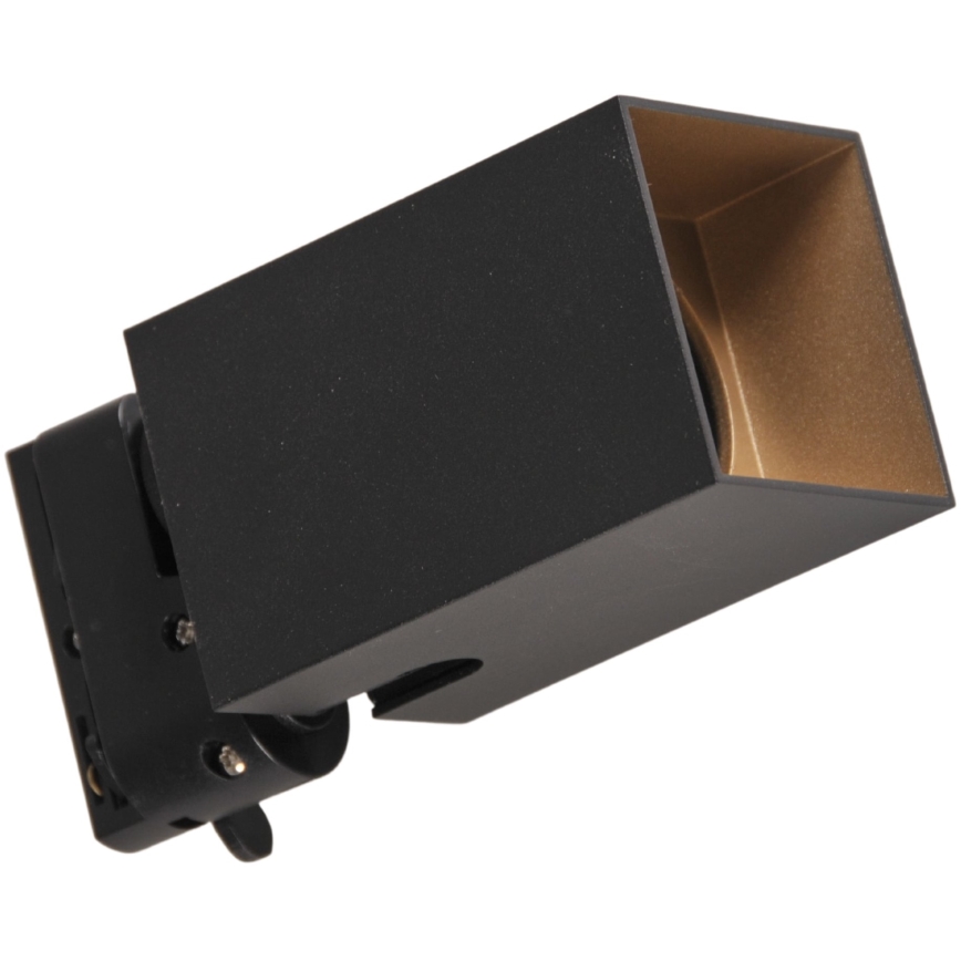 Спот за релсова система SQUARE 3xGU10/10W/230V + 1 м релса система черен
