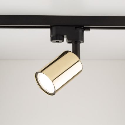 Спот за релсова система TOP 1xGU10/10W/230V златист/черен