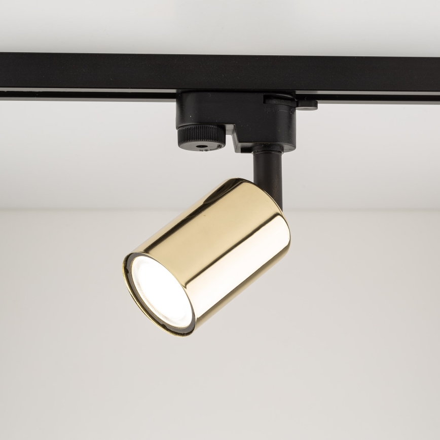 Спот за релсова система TOP 1xGU10/10W/230V златист/черен
