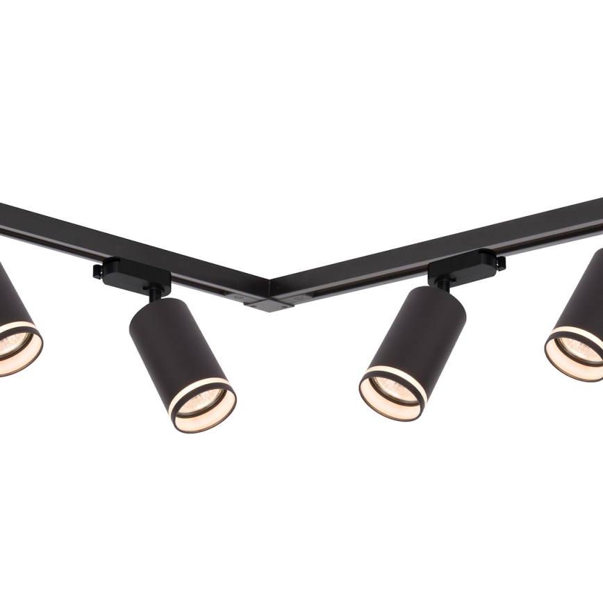 Спот за шинна система PIPE 6xGU10/10W/230V, черен