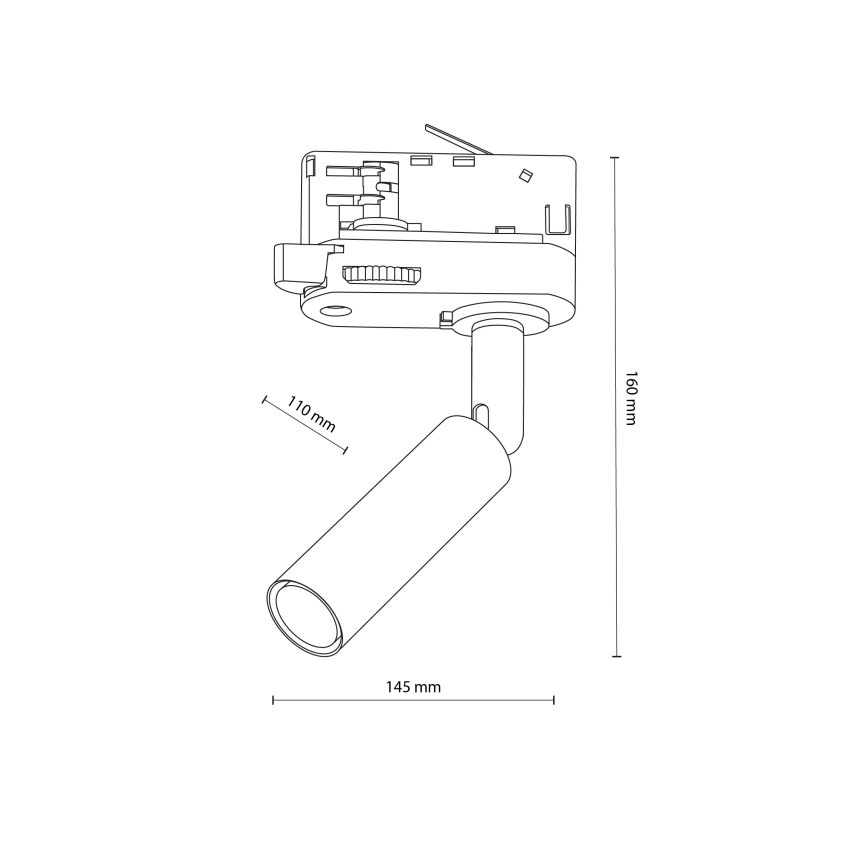 Спот За трифазна релсова система LAGOS 1xG9/8W/230V бял