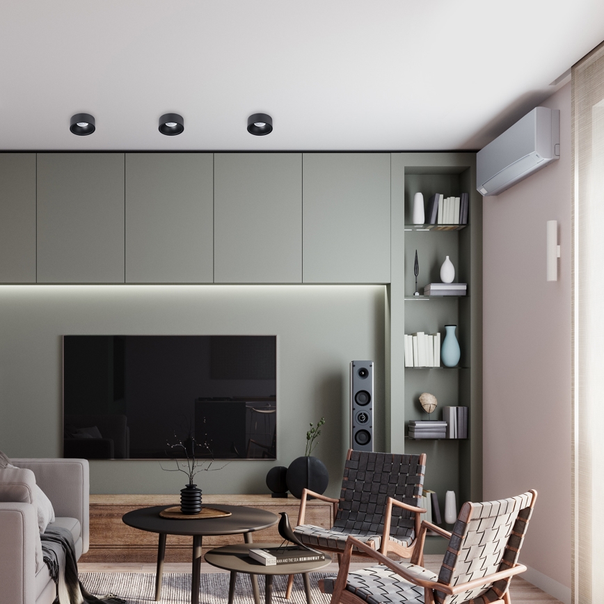 Спот за вграждане BALI 1xGU5,3/MR16/25W/12V кръгъл черен