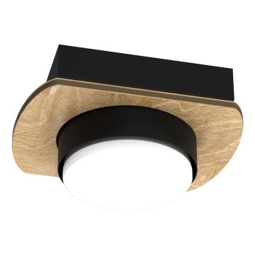 Спот за вграждане KIDO 1xGX53/8W/230V черен/бежов/дъб