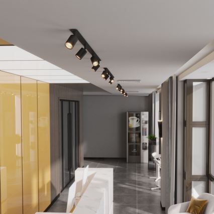 Спот за вграждане NEX 4xGU10/10W/230V черен