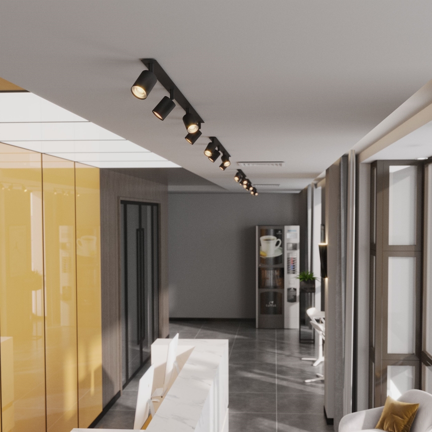 Спот за вграждане NEX 4xGU10/10W/230V черен