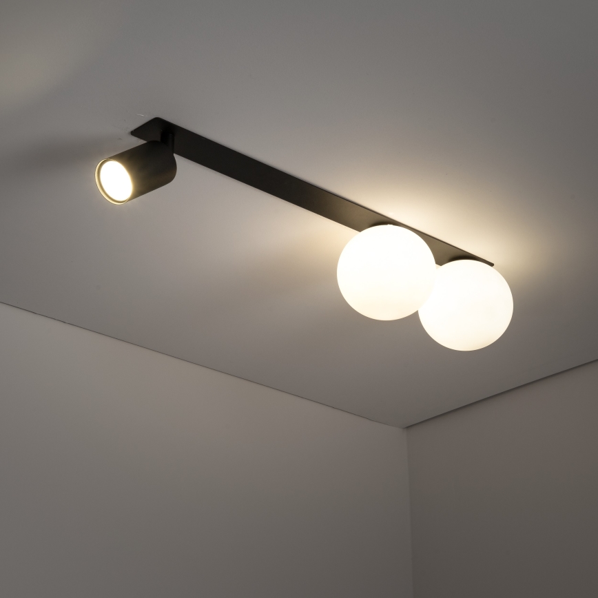 Спот за вграждане VOX 2xG9/8W/230V + 1xGU10/10W черен