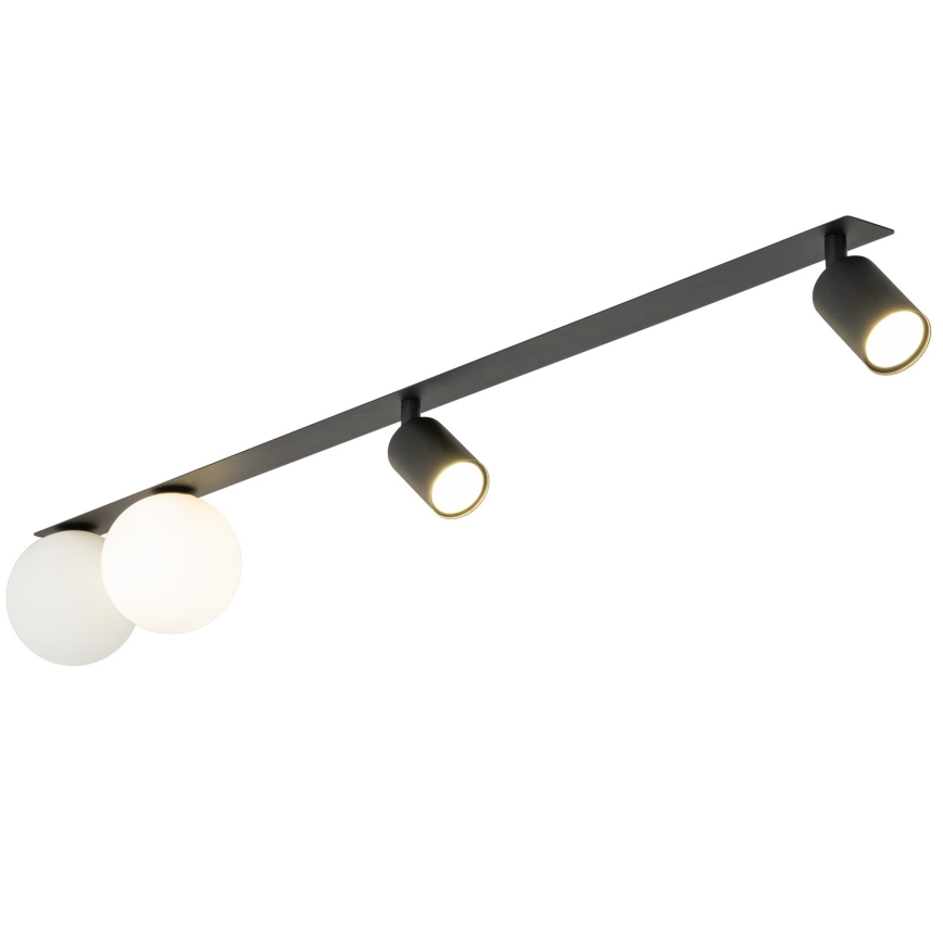 Спот за вграждане VOX 2xG9/8W/230V + 2xGU10/10W черен