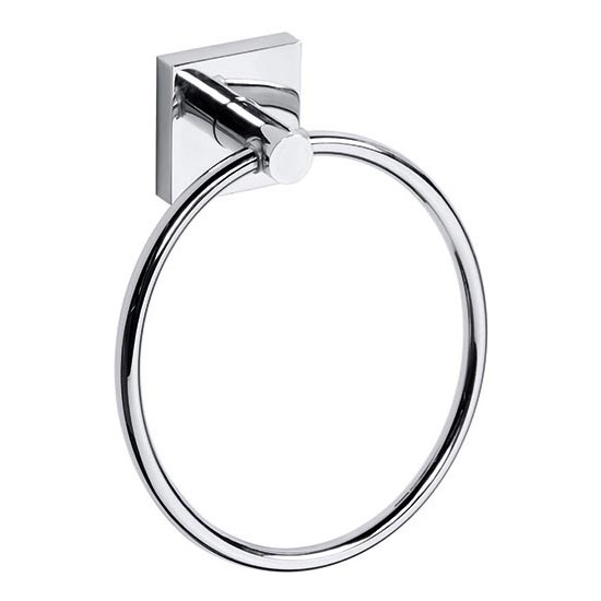 Сребрист държач за кърпи 16,8x18,8 cm