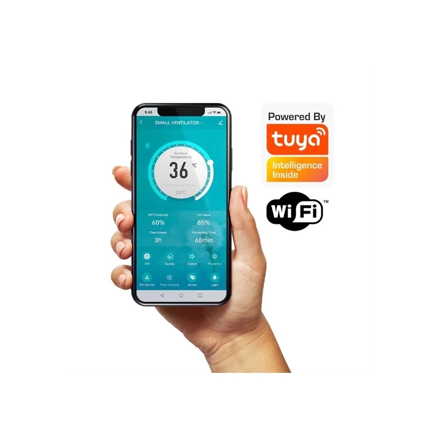 Стаен рекуператор 12W Wi-Fi Tuya + дистанционно управление