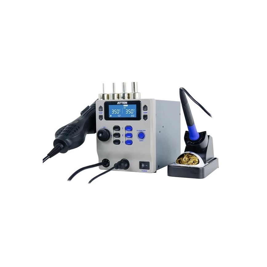 Станция за горещ въздух и запояване с LCD дисплей 800W/230V