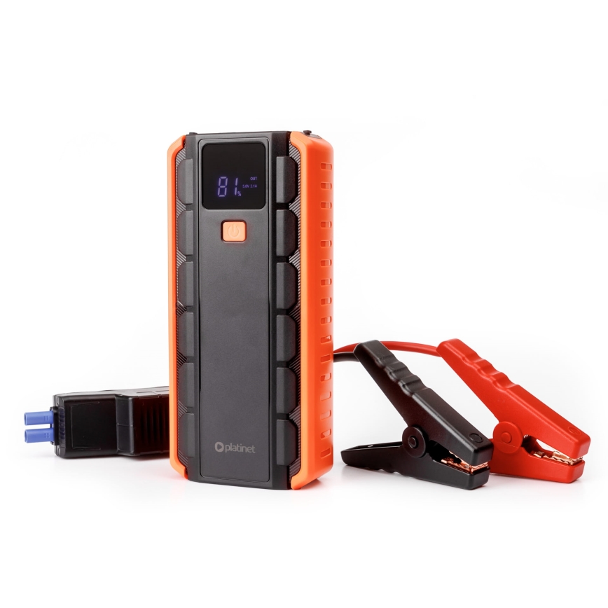 Стартерен комплект за автомобил 1000A със захранваща батерия 12000 mAh PD 10W и LED фенерче