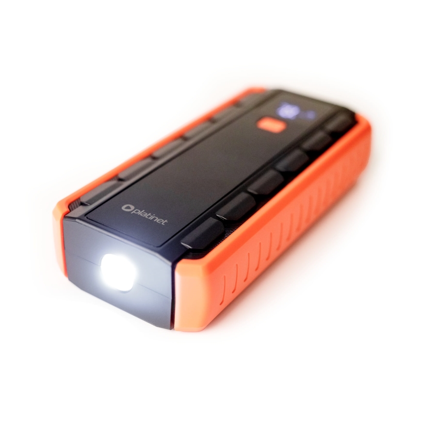 Стартерен комплект за автомобил 1000A със захранваща батерия 12000 mAh PD 10W и LED фенерче