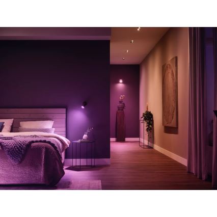 Стартов комплект Philips Hue WHITE AND COLOR AMBIANCE 3xGU10/4,2W 2000-6500K + устройство за свързване