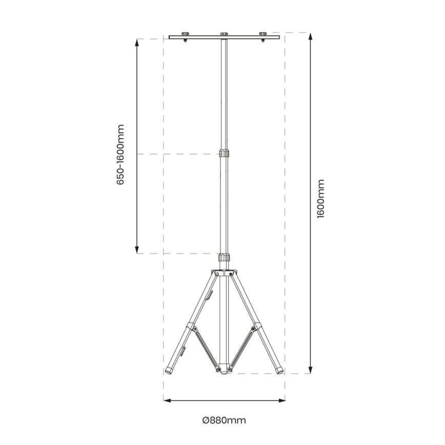 Статив за LED прожектори 1,6 м
