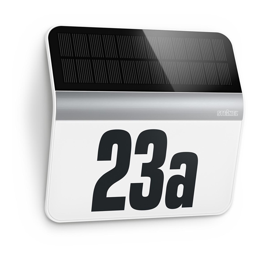 STEINEL 007140 - LED Соларен номер на къща XSolar LH-N LED/0,03W неръждаем IP44 2500 mAh