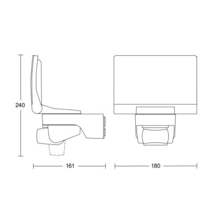 STEINEL 030056 - LED Прожектор със сензор за движение XLED Home 2 XL LED/20W/230V IP44