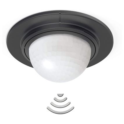 STEINEL 032852 - Екстериорен сензор за движение за вграждане IS360-1DE черен IP54