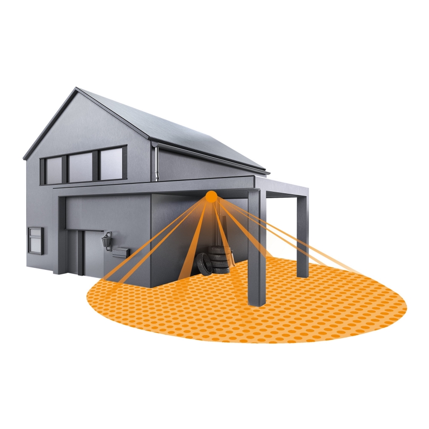 STEINEL 032852 - Екстериорен сензор за движение за вграждане IS360-1DE черен IP54